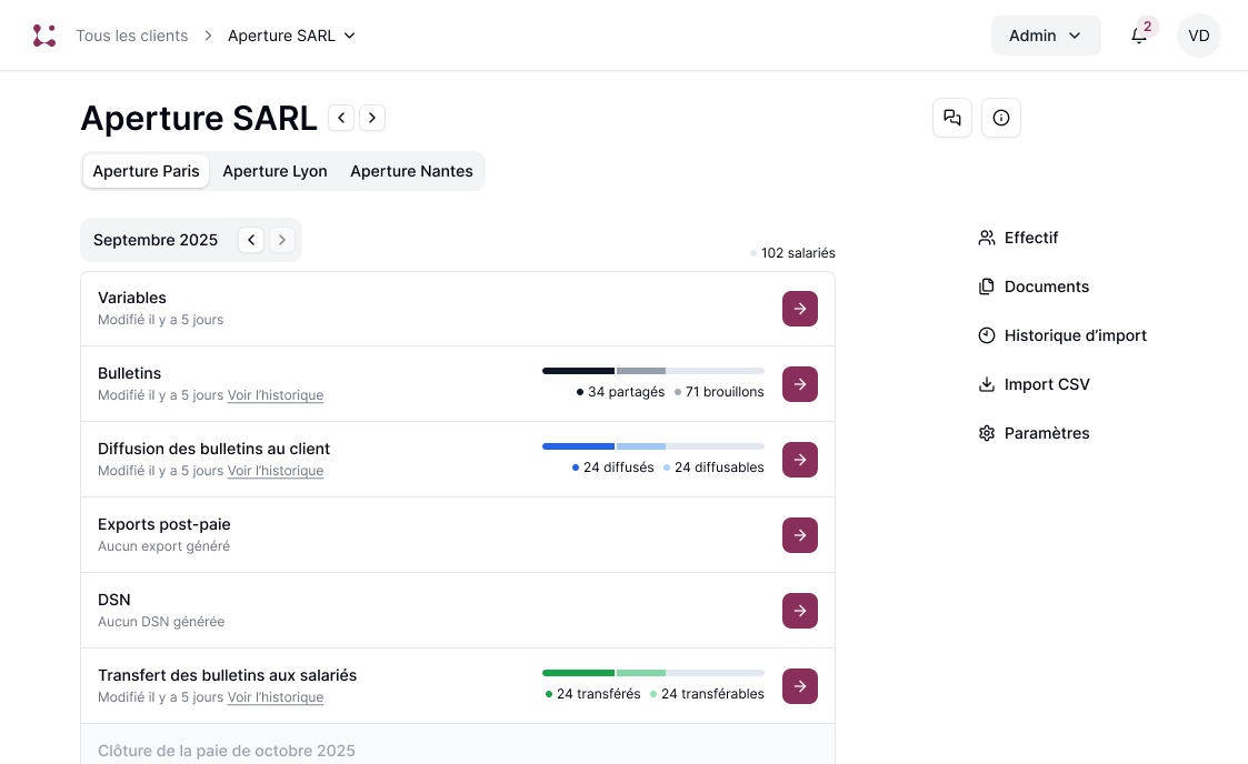 Linc payroll studio — screenshot